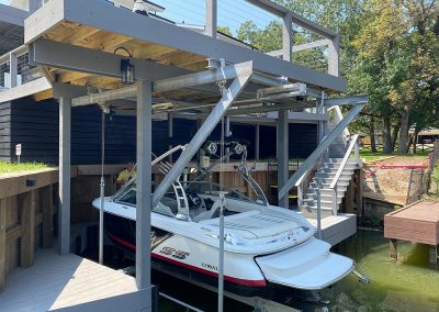 The boat lift company lake conroe livingston houston town ponds custom work