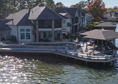 Lakeside deck platform