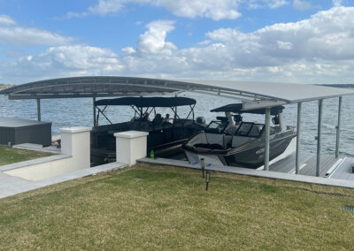 The Big Bikini Top Boat Lift Cover By The Boat Lift, Dock and Bulkhead Company