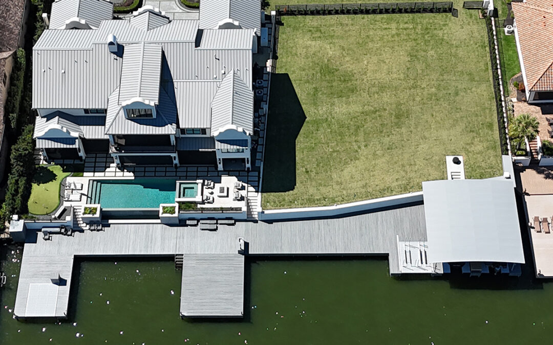 Luxury Lake Conroe Aluminum Dock with Platform Lifts, Bikini Top and More