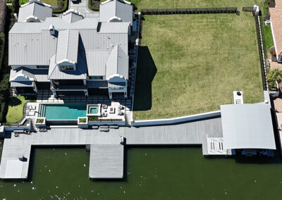 Luxury Lake Conroe Aluminum Dock with Platform Lifts, Bikini Top and More