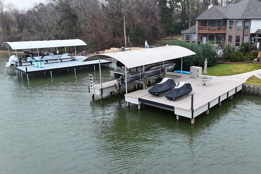 Lake Conroe Boat Dock Construction Project in Walden