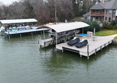 Lake Conroe Boat Dock Construction Project in Walden