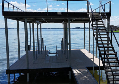 Heavy Duty Aluminum Dock Construction on Texas Lakes