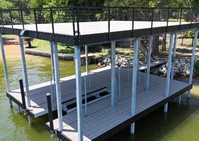Heavy Duty Aluminum Dock Construction on Texas Lakes