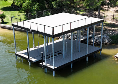 Heavy Duty Aluminum Dock Construction on Texas Lakes