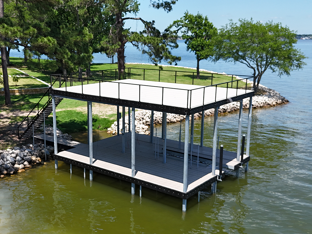 Heavy Duty Aluminum Dock Construction on Texas Lakes
