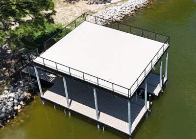Heavy Duty Aluminum Dock Construction on Texas Lakes