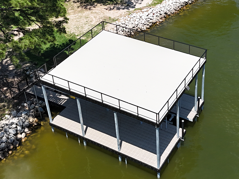 Heavy Duty Aluminum Dock Construction on Texas Lakes