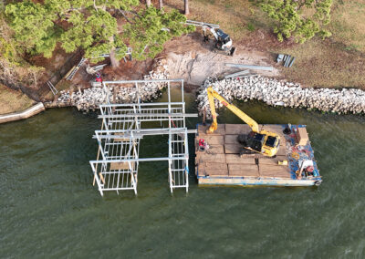 Heavy Duty Aluminum Dock Construction on Texas Lakes