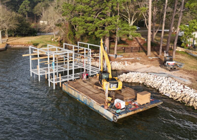 Heavy Duty Aluminum Dock Construction on Texas Lakes