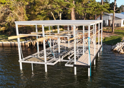 Heavy Duty Aluminum Dock Construction on Texas Lakes