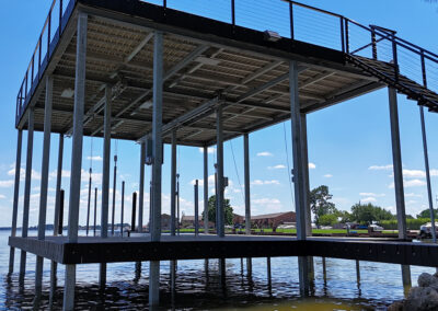 Heavy Duty Aluminum Dock Construction on Texas Lakes