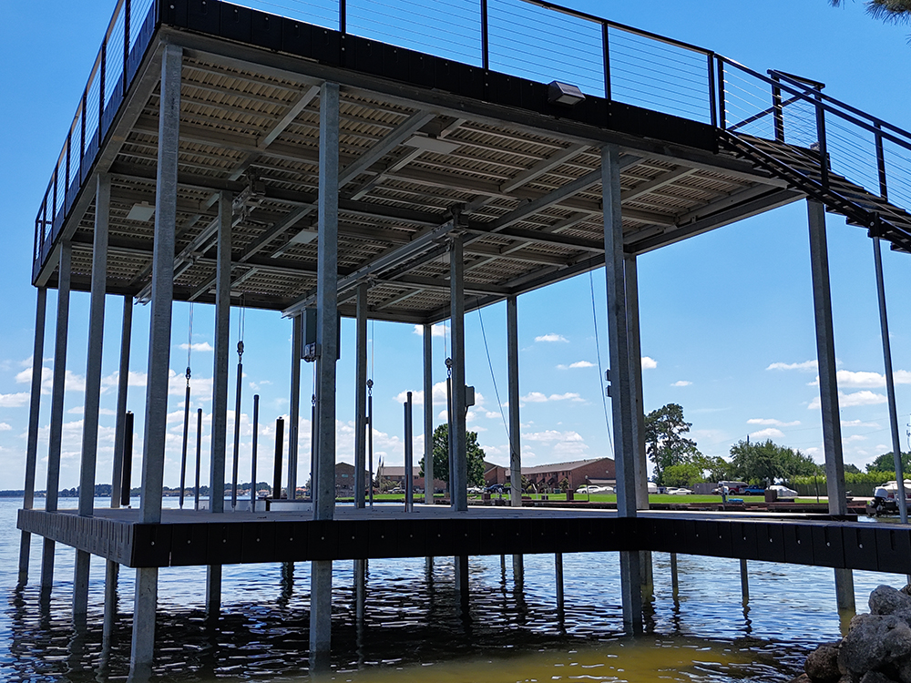 Heavy Duty Aluminum Dock Construction on Texas Lakes