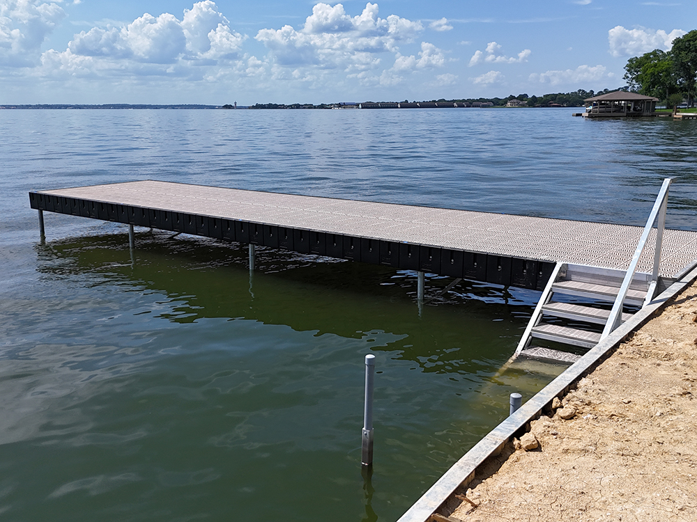 Heavy Duty Aluminum Dock Construction on Texas Lakes