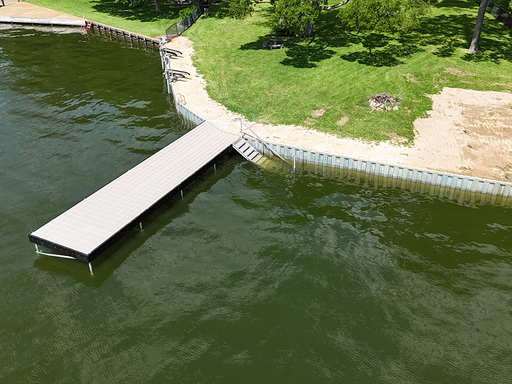 Heavy Duty Aluminum Dock Construction on Texas Lakes