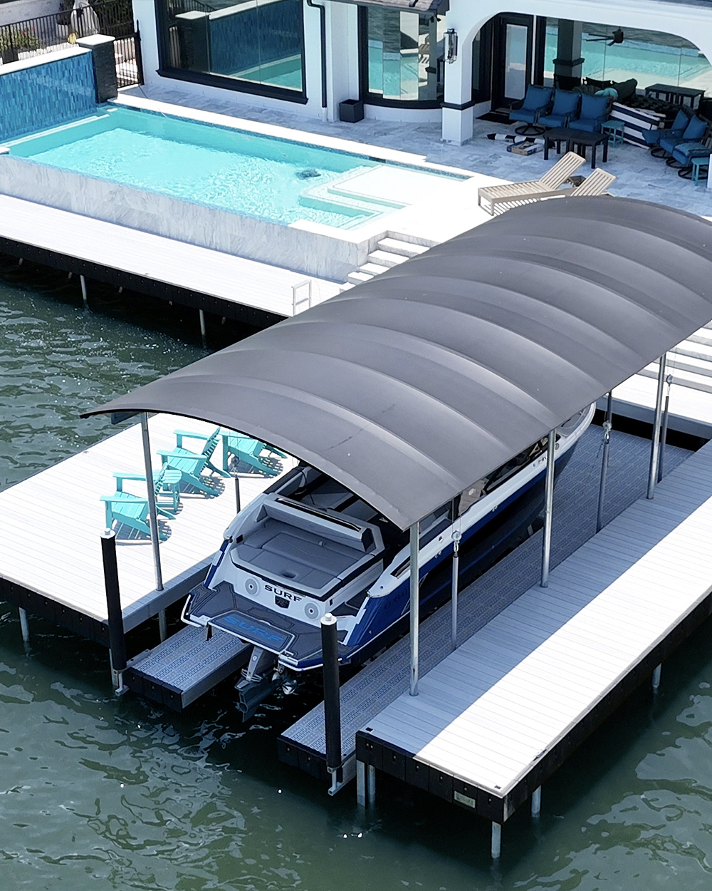 BikiniTop-TheBoatLiftDockAndBulkheadCompany Ongoing Boat Cover Maintenance by experts