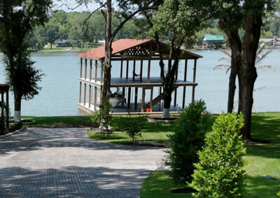 Two Story Boat House Lake Conroe and Lake Livingston from The Boat Lift, Dock and Bulkhead Company