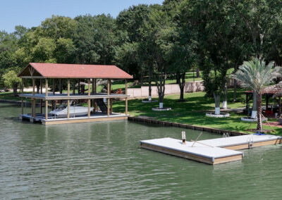 Two Story Boat House Lake Conroe and Lake Livingston from The Boat Lift, Dock and Bulkhead Company