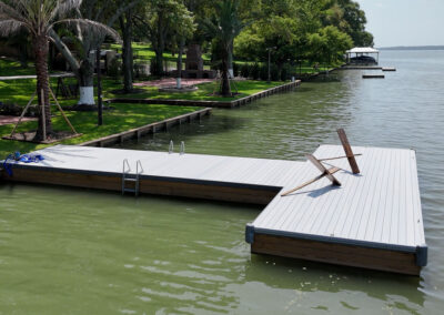 Two Story Boat House Lake Conroe and Lake Livingston from The Boat Lift, Dock and Bulkhead Company