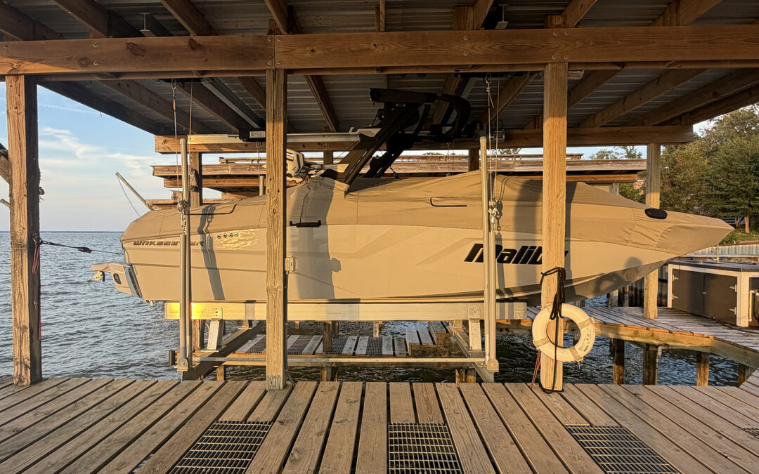 Lake Livingston Boat Lift Upgrade for an Oversized Boat